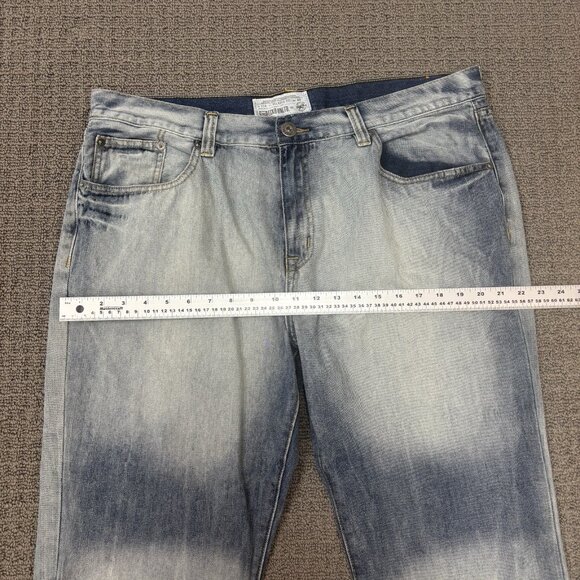 Ecko Unltd Jeans 40X31 Relaxed Fit Straight Leg Mid Rise Distressed Stone Wash - Picture 5 of 16